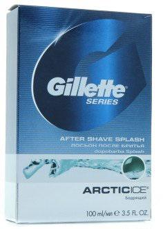 Gillette лосьон после бритья series arctic ice бодрящий 100 мл