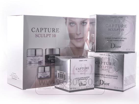 Антивозрастной набор для лица. Набор кремов Christian Dior "capture Sculpt" 3 в 1. Christian Dior capture Sculpt 10 набор кремов. Набор кремов для лица Dior capture Sculpt 10 3 in 1. Набор антивозрастных кремов для лица 3в1 Christian Dior capture Sculpt 10.