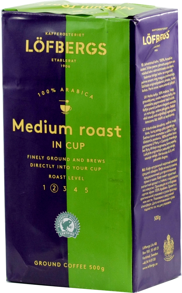 Кофе лила. Кофе молотый Lofbergs Medium Roast, 500 г. Кофе Lofbergs " Medium Roast in Cup" "молотый" 500г***12. Lofbergs Medium кофе молотый 500. Кофе Швеция Lofbergs.