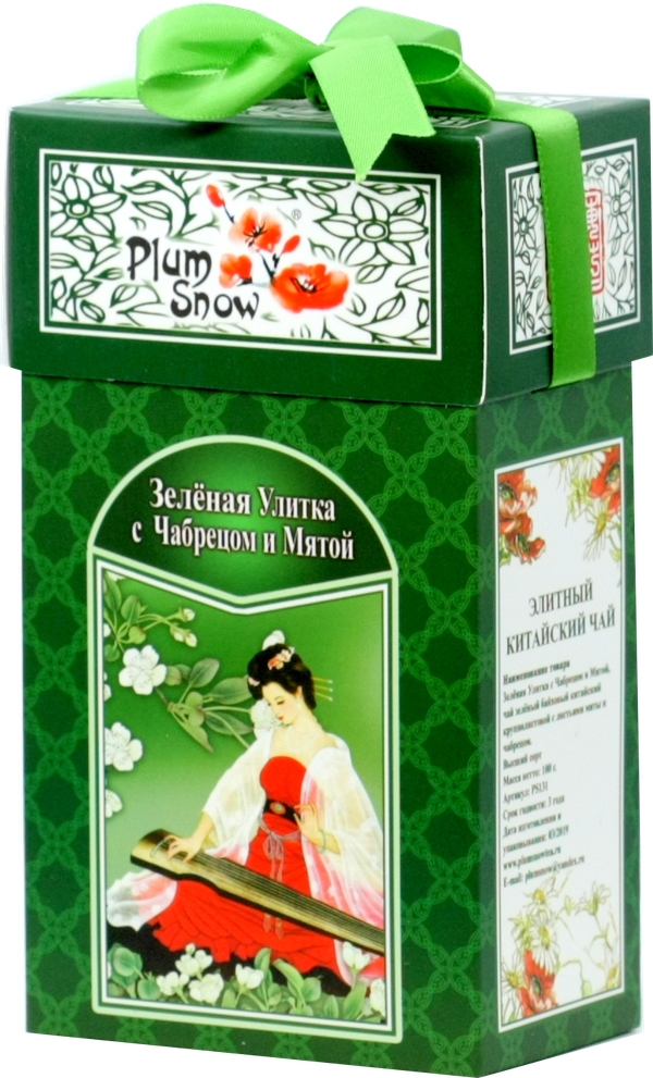 Plum snow. Plum Snow чай. Plum Snow зеленая улитка. Зелёная улитка с жасмином. Зеленый чай с чабрецом.