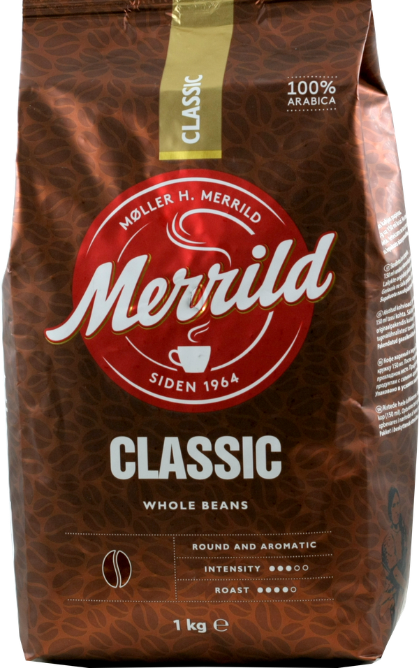 Мягком кг. Merrild. Classic зерновой 1 кг. Мягкая упаковка. Кофе Merrild Arabica. Кофе в зернах Merrild Arabica. Кофе Merrild in Cup.