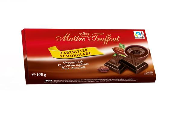 Шоколад Maitre Truffout молочный с цельным лесным орехом