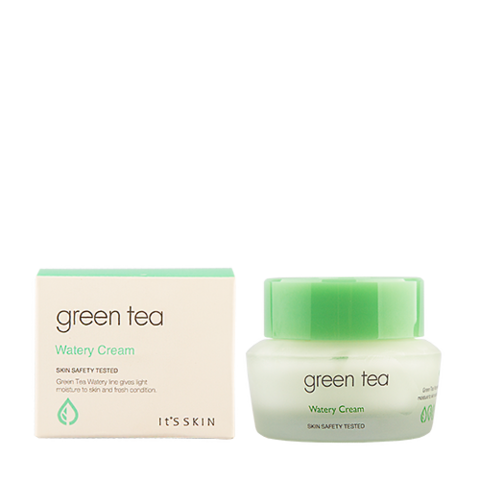 Корейский крем skin. It's Skin Green Tea watery Cream. Крем д/лица its Skin Green Tea watery Cream 50 мл. ИТС скин крем с зеленым чаем. It's Skin Green Tea watery Cream крем для лица для жирной и комбинированной кожи.