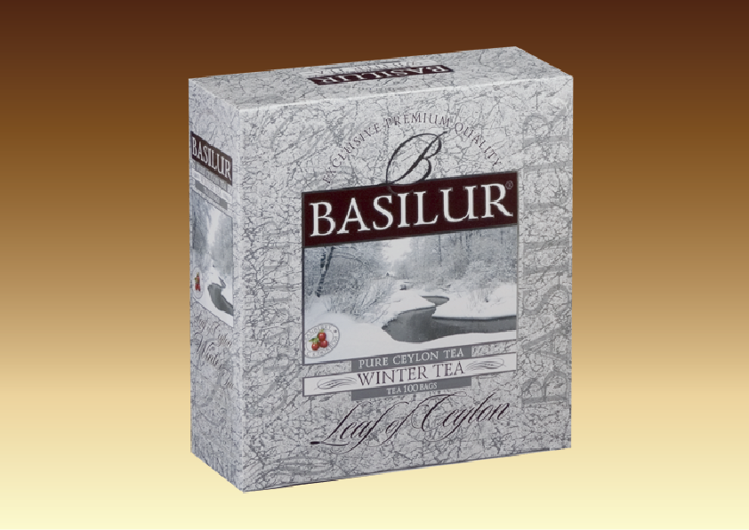 Basilur Winter Tea. Чай Базилур 100 пакетиков.