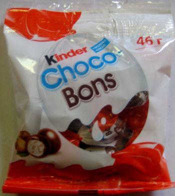 РљРѕРЅС„РµС‚С‹ kinder Choco bons 46Рі