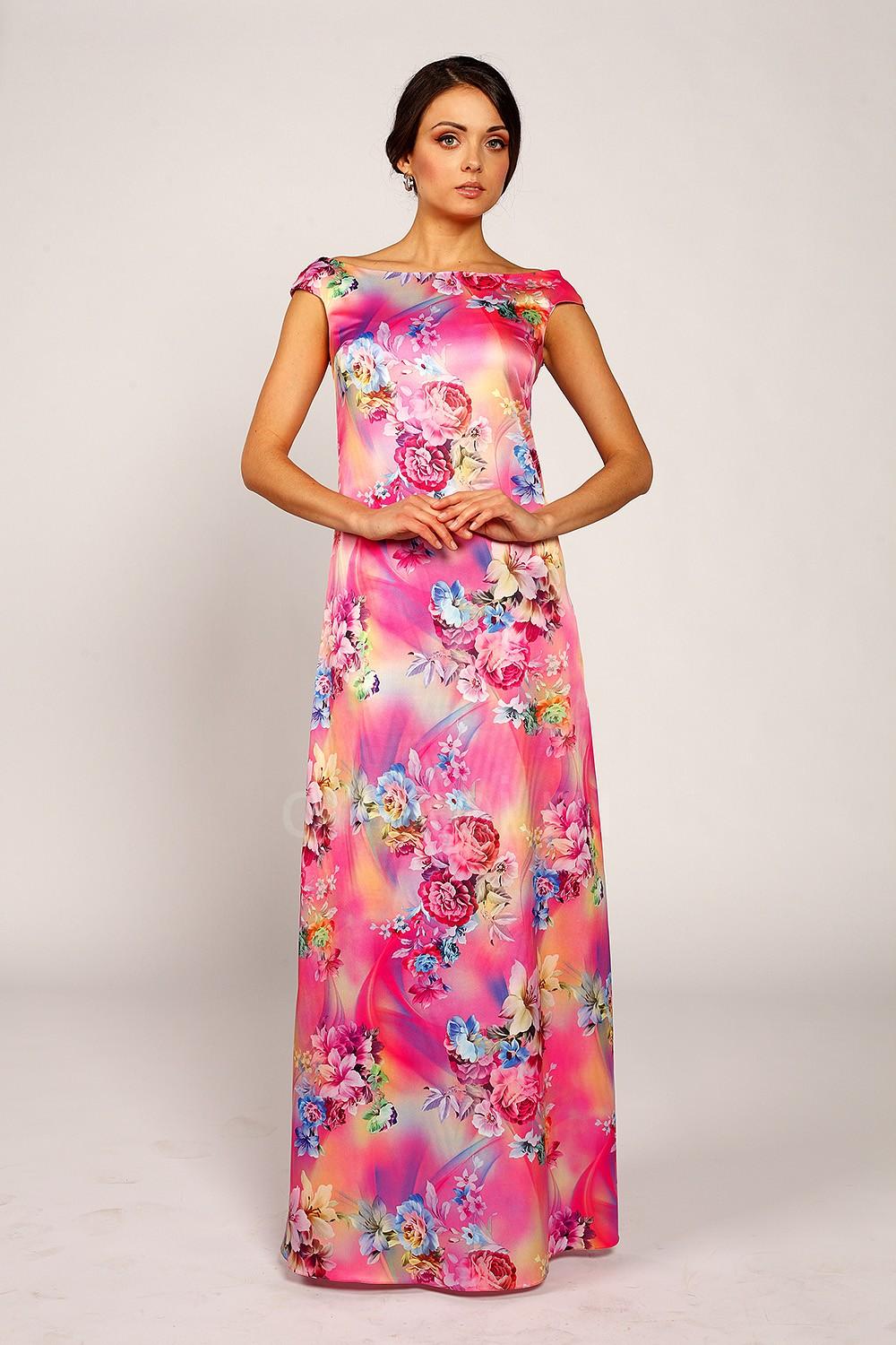 Платья из разноцветной ткани
